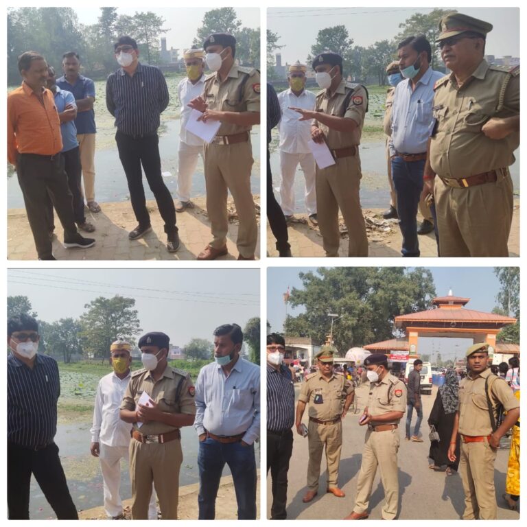 आगामी छठपूजा पर्व लेकर सरोवर व्यवस्था का अधिकारियों ने किया निरक्षण