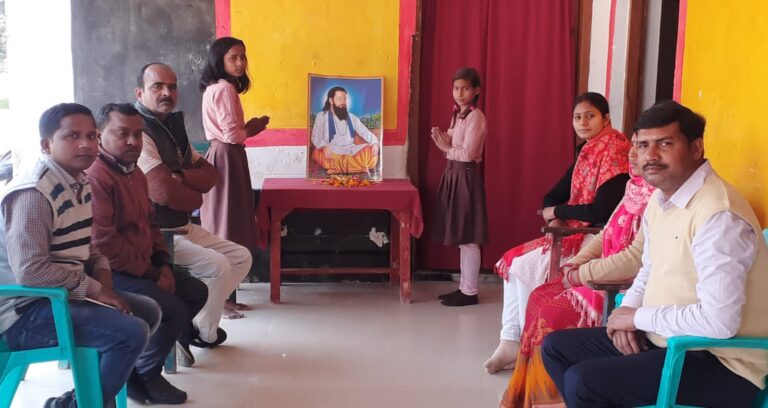 छात्रों ने मतदाता जागरूकता रैली निकाल कर ,मनाई संत रविदास जयंती