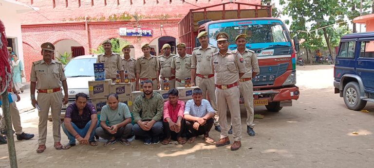 34 लाख की 195 पेटी शराब के साथ 5 पकड़े गए