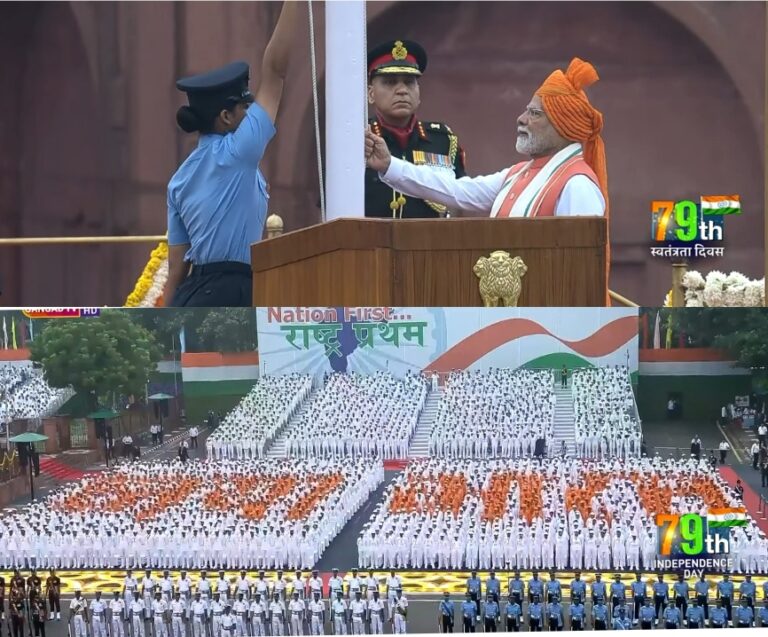79 वाँ सवतंत्रता दिवस 15 अगस्त 2025 का आगाज़ – ट्रंप को संदेश,आरएसएस का जिक्र, रोजगार योजना ,आत्मनिर्भरता, मेड इन इंडिया,नक्सलवाद और अवैध घुसपैठियों को सन्देश