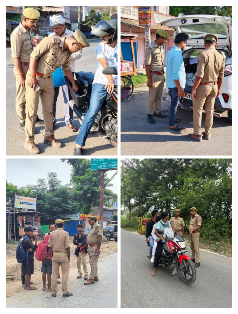 देवरिया पुलिस का “मार्निंग वॉकर चेकिंग अभियान”, 600 व्यक्तियों और 355 वाहनों की हुई चेकिंग