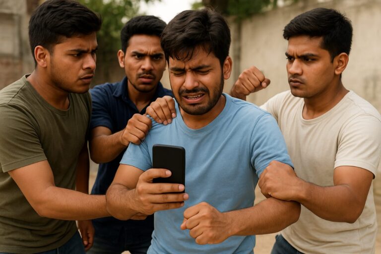 रेलवे स्टेशन के पास युवक से मारपीट कर मोबाइल लूटा, चार आरोपी गिरफ्तार