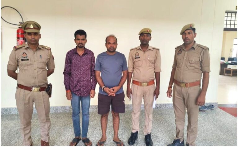 पिकअप से 07 गोवंश बरामद, 02 तस्कर गिरफ्तार