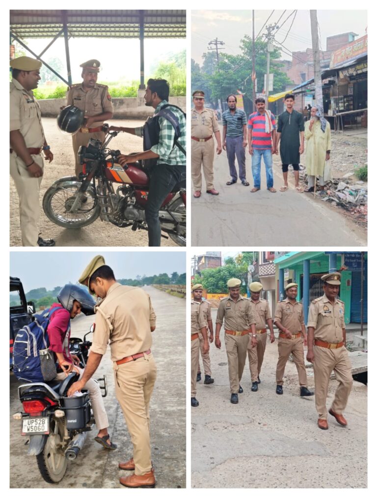 देवरिया पुलिस का तड़के का एक्शन – 548 व्यक्तियों की पहचान और 330 वाहनों की गहन पड़ताल