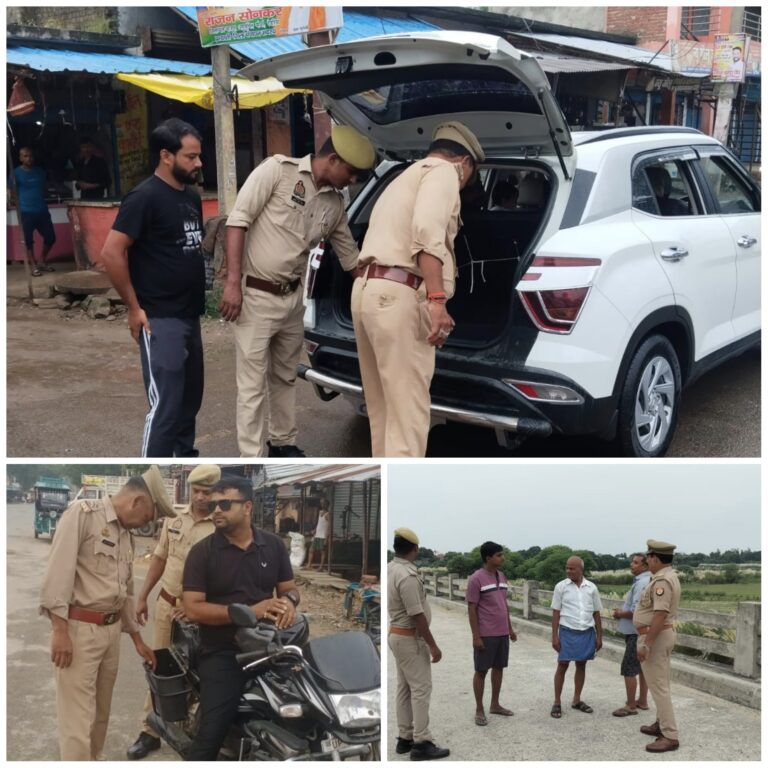सुबह 5 से 8 बजे तक चला देवरिया पुलिस का मॉर्निंग वॉकर चेकिंग अभियान