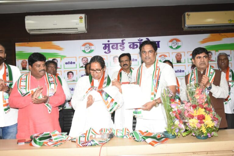 निलेश नानचे मुंबई कांग्रेस स्लम सेल के अध्यक्ष नियुक्त,