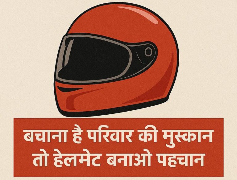 नो हेलमेट, नो फ्यूल: परिवार की मुस्कान बचाने का अभियान