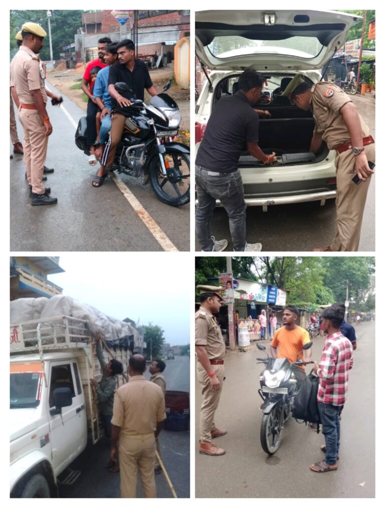 देवरिया पुलिस का ‘मार्निंग वॉकर चेकिंग अभियान’, 539 व्यक्ति और 289 वाहन हुए चेक