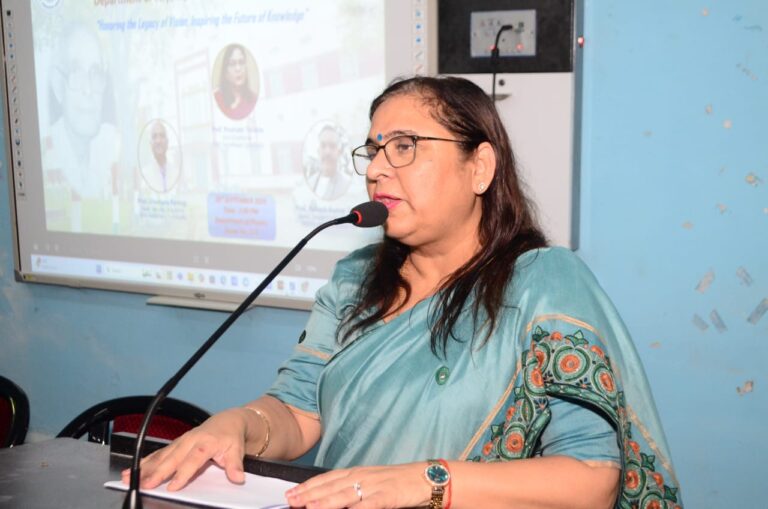 थ्योरेटिकल मॉडल और गणित से मानव सभ्यता की जटिल समस्याओं का समाधान संभव: प्रो. पूनम टंडन
