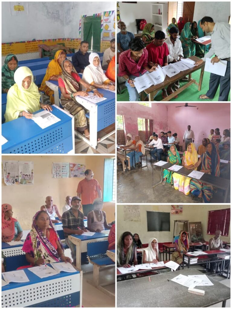 देवरिया में “नव भारत साक्षरता कार्यक्रम” के तहत परीक्षा, 11 हजार असाक्षरों ने लिया भाग