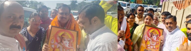 एमएलसी डॉ धर्मेंद्र सिंह का भव्य स्वागत
