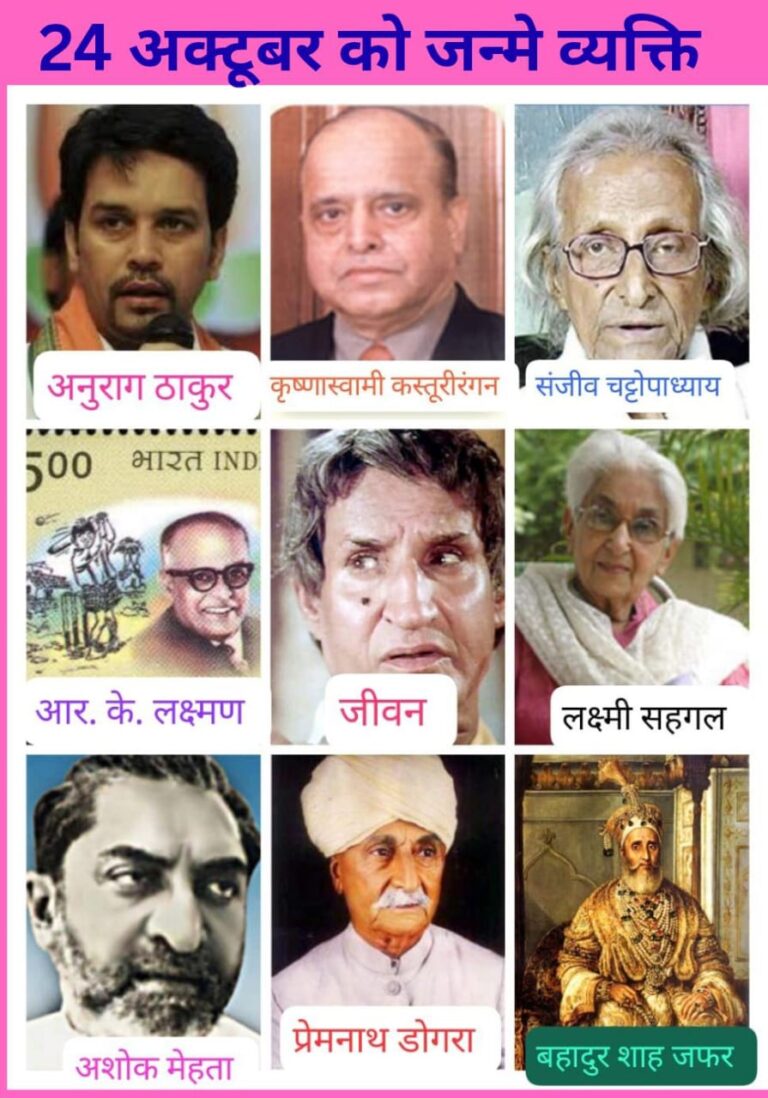 विज्ञान से कला तक – 24 अक्टूबर को जन्मे भारत के उज्ज्वल नक्षत्र