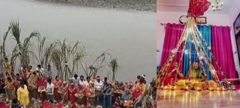 छठ महापर्व: अस्ताचलगामी सूर्य को दिया गया अर्घ्य, जिले के घाटों पर दिखा अद्भुत नजारा
