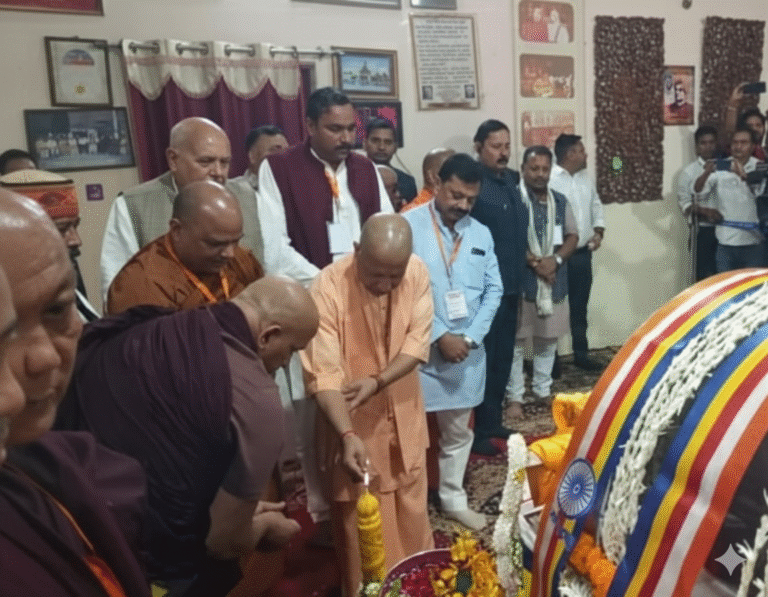 करुणा और शांति के प्रतीक भंते एबी ज्ञानेश्वर को मुख्यमंत्री योगी आदित्यनाथ ने दी भावपूर्ण श्रद्धांजलि, बोले—उनका जीवन सदैव रहेगा प्रेरणास्रोत”