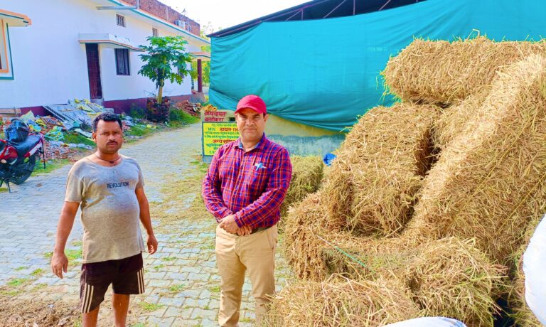 गोआश्रय हेतु गोबर के बदले पराली संग्रहण अभियान प्रारंभ