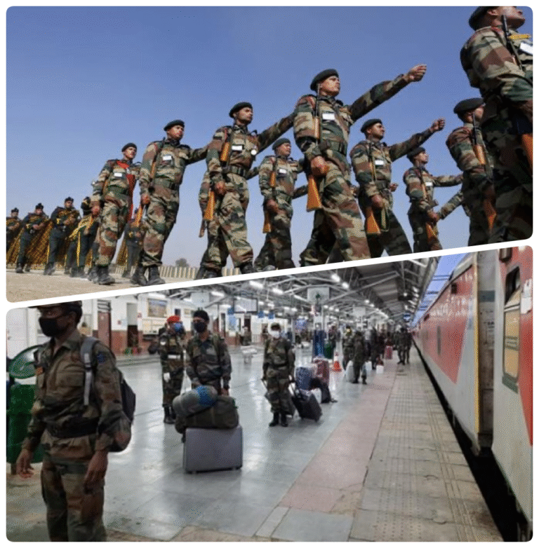 रेल मार्ग से सेना की तैनाती: भारत की नई रणनीति का संकेत
