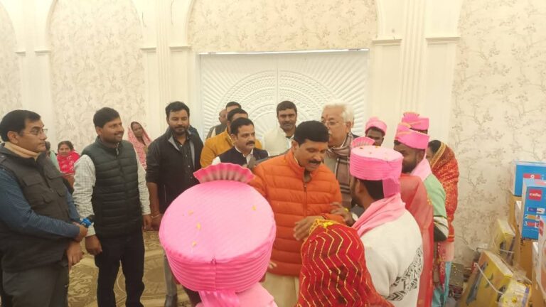 मुख्यमंत्री सामूहिक विवाह योजनांतर्गत 217 जोड़ों का विवाह सम्पन्न