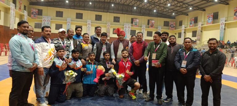 69वीं राष्ट्रीय विद्यालयी कुश्ती प्रतियोगिता का दूसरा दिन मुकाबलों से रोमांचित