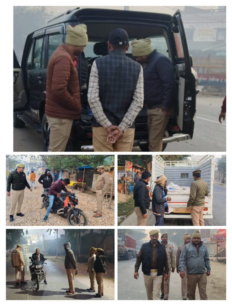 मार्निंग वॉकर चेकिंग अभियान: देवरिया पुलिस ने आमजन से किया सीधा संवाद, 474 व्यक्तियों व 259 वाहनों की जांच