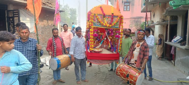 श्रद्धा और भक्ति के साथ निकली श्रीराम–जानकी व महावीर पूजन की भव्य झांकियां, दरहटा लालपुर में दो दिवसीय महोत्सव सम्पन्न