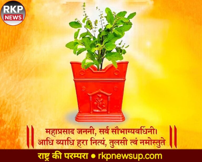 तुलसी पूजन दिवस: भारतीय संस्कृति, स्वास्थ्य और पर्यावरण चेतना का प्रतीक