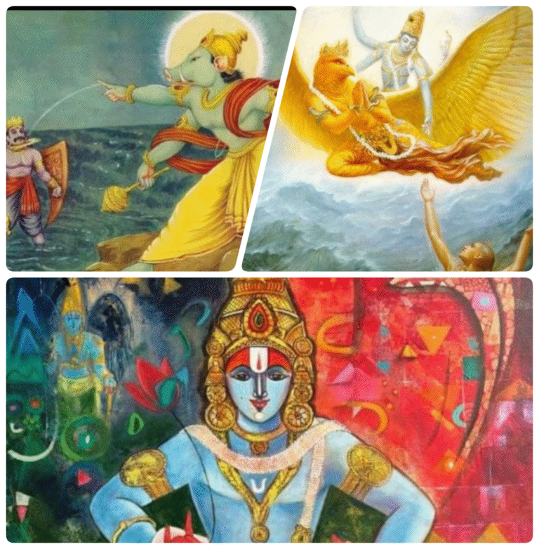 “भगवान विष्णु की दिव्य लीला: अधर्म का अंत और करुणा का उदय