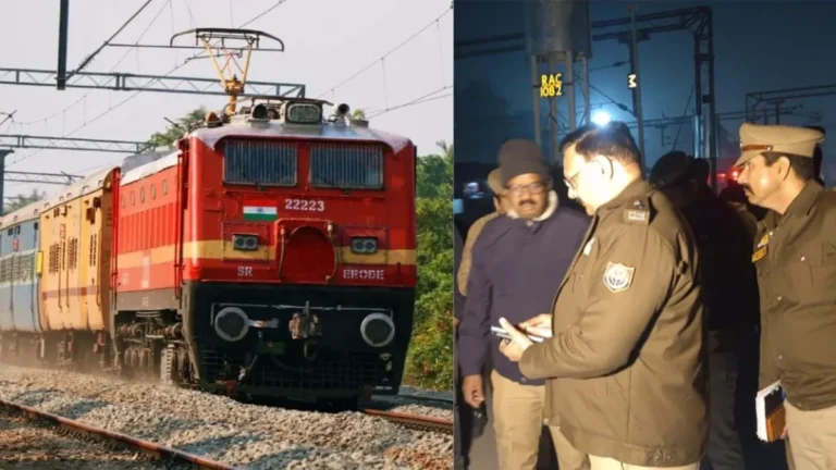 रेल हादसा: मानवरहित क्रॉसिंग पर गरीब रथ की चपेट में बाइक, पति-पत्नी और दो बच्चों समेत पांच की मौत