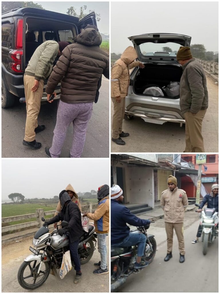 सुबह-सुबह पुलिस की मौजूदगी से अपराधियों में हड़कंप, देवरिया में चला विशेष चेकिंग अभियान