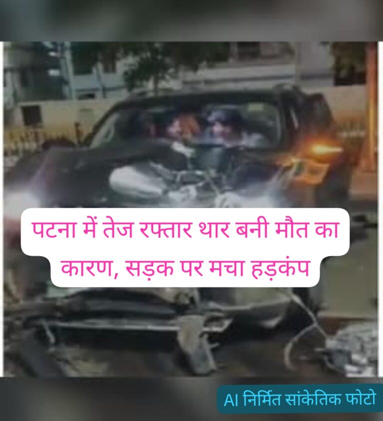 पटना में रफ्तार का कहर: बेकाबू थार ने सड़क पर मचाई तबाही, आधा दर्जन लोग चपेट में