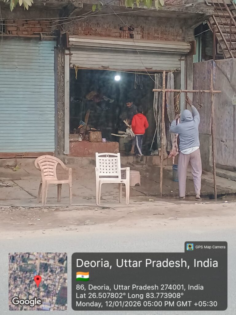 धार्मिक स्थलों के पास अवैध मांस और शराब बिक्री, जनस्वास्थ्य पर गहराता खतरा