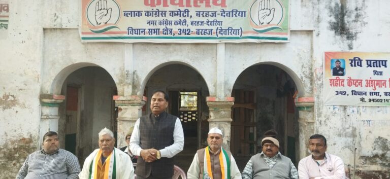 सूचना के बाद भी कार्य नहीं हुआ तो होगा आंदोलन – रवि प्रताप सिंह