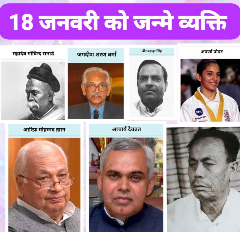 समाज, न्याय और खेल: 18 जनवरी को जन्मे महान व्यक्तित्व
