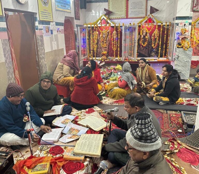 जन कल्याणेश्वर महादेव मंदिर में अखण्ड रामायण पाठ, श्रद्धा-भक्ति में डूबे श्रद्धालु