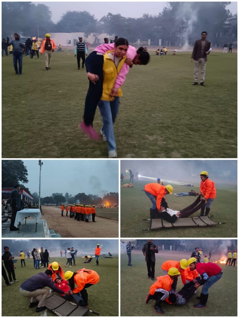 ब्लैक आउट मॉकड्रिल के तहत दमकल कर्मियों ने दिखाया आपातकालीन स्थिति में बचाव का अद्भुत कौशल