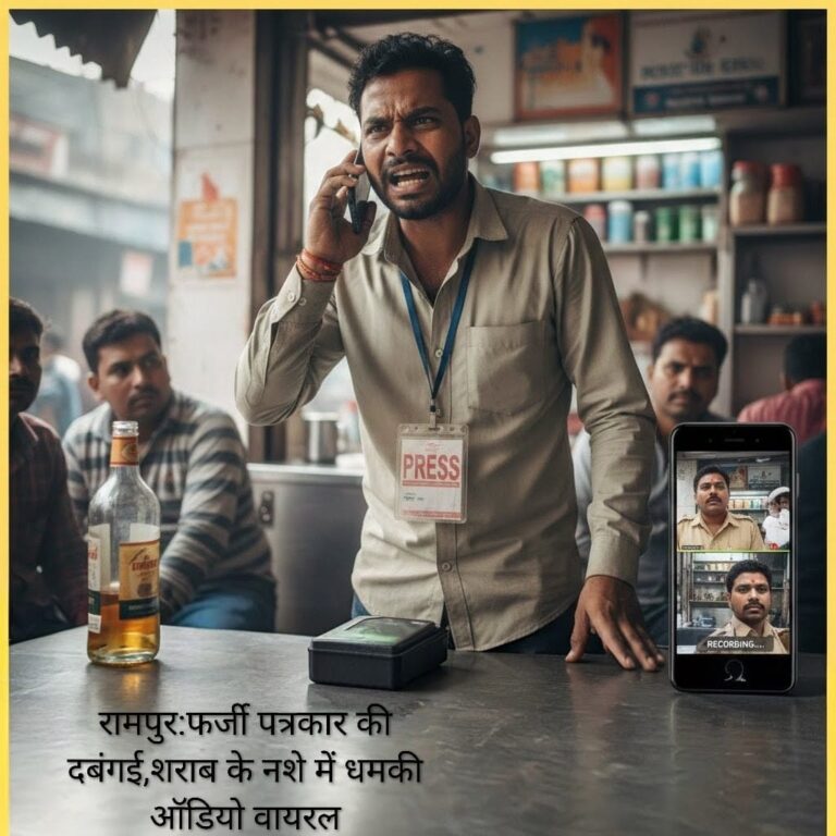 शराब के नशे में तथाकथित पत्रकार ने बिजली कर्मियों से की अभद्रता