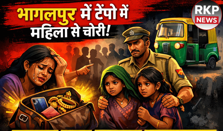 भागलपुर चौराहे पर टेंपो में महिला से चोरी, नाबालिग लड़कियों पर शक, पुलिस कार्रवाई पर उठे सवाल