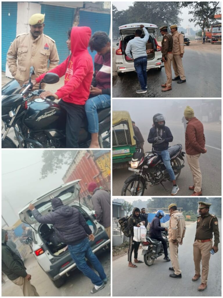 सुबह 5 बजे से सड़क पर उतरी देवरिया पुलिस, अपराधियों में मचा हड़कंप