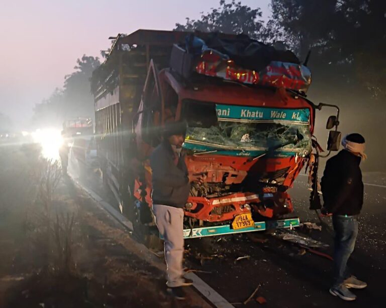 बस्ती–अयोध्या लेन पर भीषण सड़क हादसा, डीसीएम चालक गंभीर