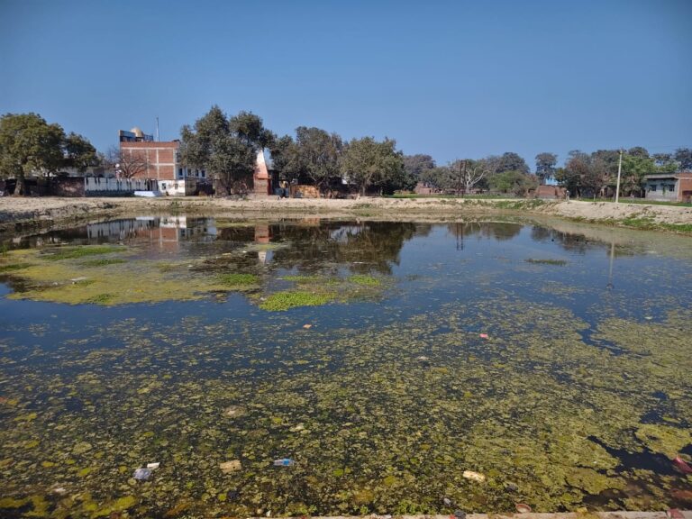 घटिया निर्माण पर रुका धार्मिक पोखरे का सुंदरीकरण, ठेकेदार को ब्लैकलिस्ट करने की प्रक्रिया पूरी