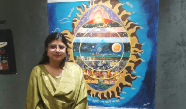 सुष्मिता सिंह बक्की रच रहीं विज्ञान और वेदों का संगम, 13,500 किमी दूर नासा पहुंचेगी पेंटिंग