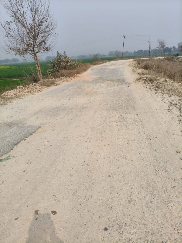 जर्जर हथिनी–सरवां सड़क से ग्रामीणों की बढ़ी मुश्किलें