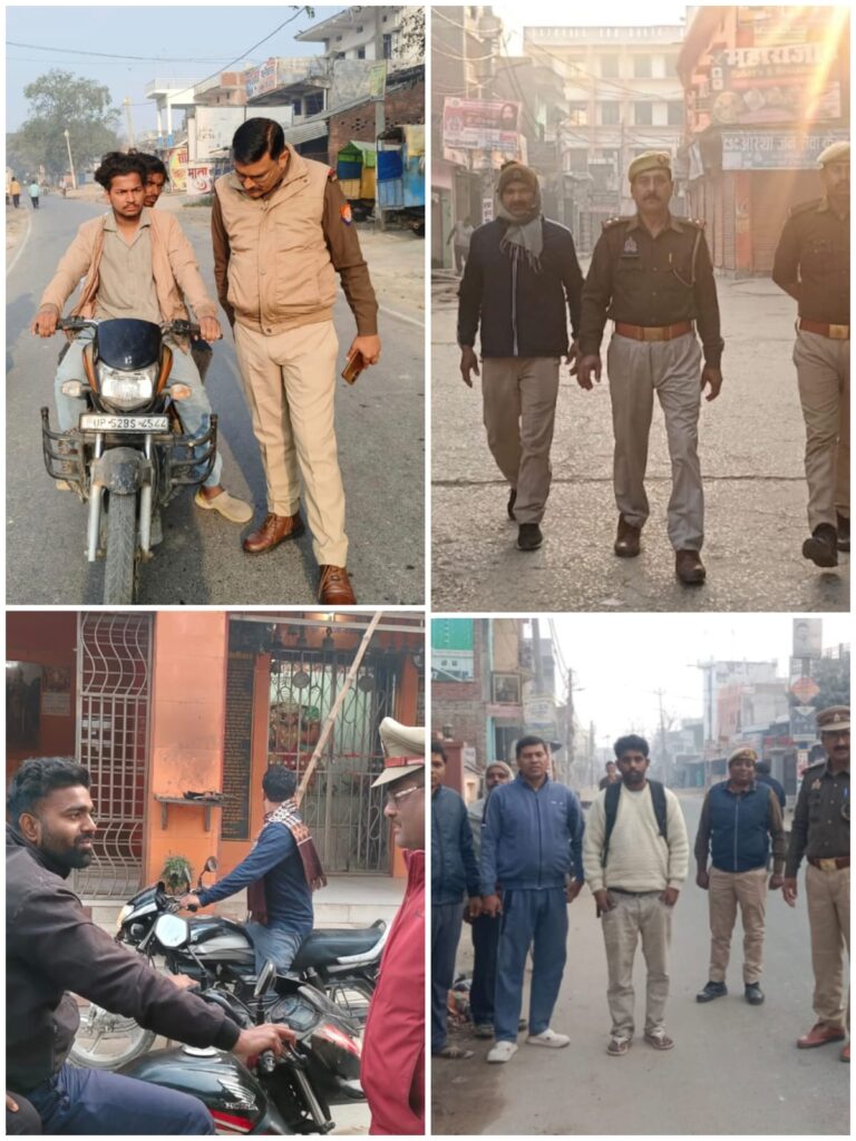 सुबह सघन चेकिंग: 18 स्थानों पर पुलिस की बड़ी कार्रवाई