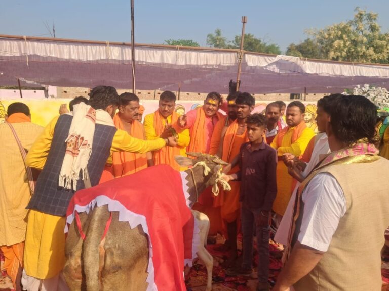 ज्योति दिव्य कलश यात्रा का भव्य अभिनंदन