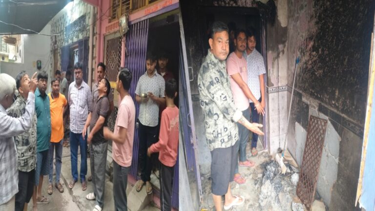 आधी रात में गैस सिलेंडर ब्लास्ट से दहला जौनपुर, घर में लगी भीषण आग—गृहस्वामी गंभीर झुलसे, लाखों का नुकसान