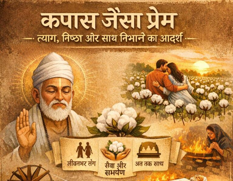 कपास जैसा प्रेम: त्याग, निष्ठा और साथ निभाने का आदर्श