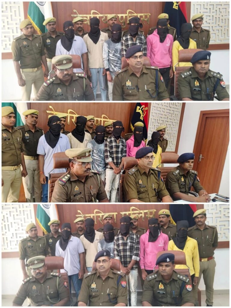 पेट्रोल पंप और बाइक लूट का खुलासा, छह आरोपी गिरफ्तार