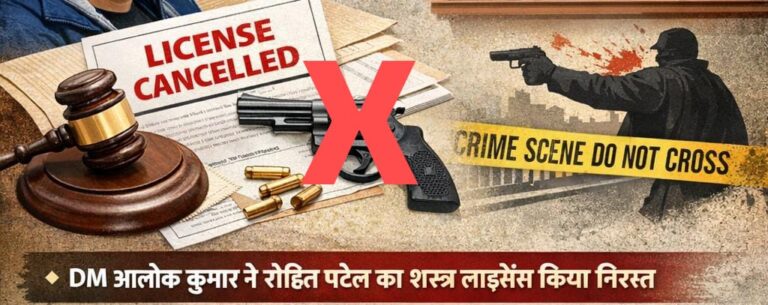 लखनऊ में फायरिंग मामले में रोहित पटेल का शस्त्र लाइसेंस निरस्त