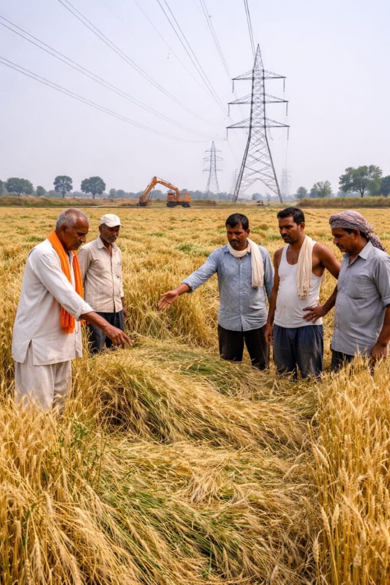 भारत-नेपाल बिजली परियोजना में मुआवजा विवाद गहराया, फसल नुकसान पर किसानों का आंदोलन चेतावनी