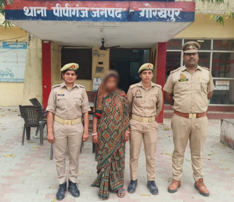 चेन स्नैचिंग करने वाली महिला गिरफ्तार, 3.5 लाख की सोने की चैन बरामद