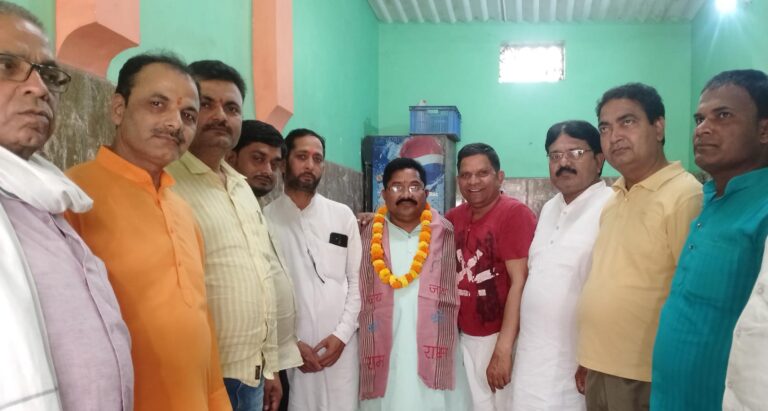 भाजपा जिला कोषाध्यक्ष बनाए जाने पर पदाधिकारियों ने किया स्वागत